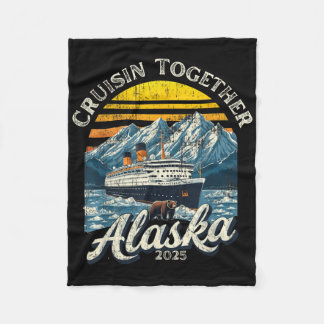  Cruisen Samen Alaska 2025 Vriend Familie Fleece Deken