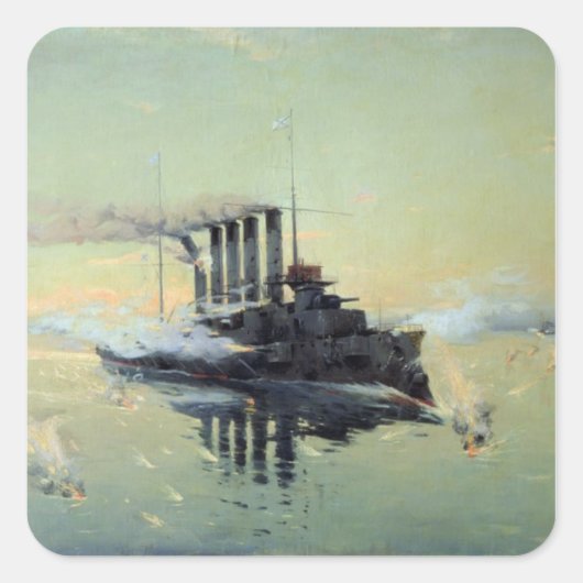 Cruiser Askold Vierkante Sticker (Voorkant)