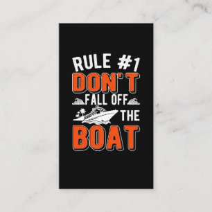Cruiseregels Boat Funny Cruise Ship Visitekaartje
