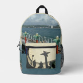 Cruisereis over bedrukte rugzak (Voorkant)