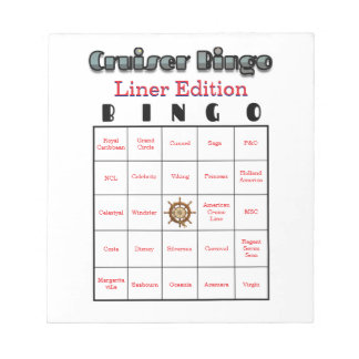 Cruiser's Bingo Liner Edition Notitieblok