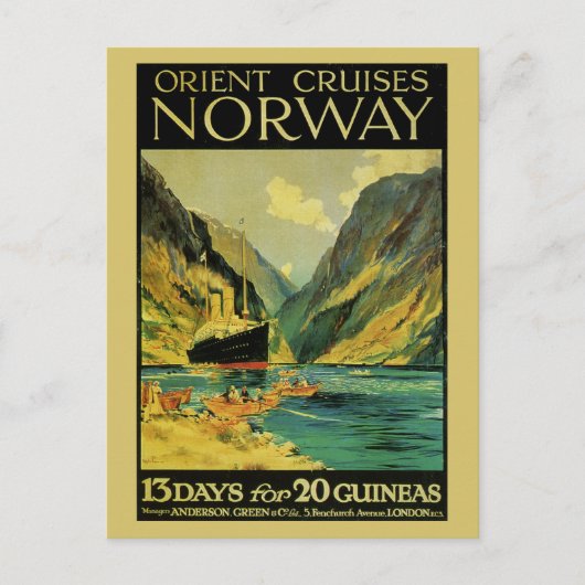  cruises Groot-Brittannië Noorwegen Briefkaart (Voorkant)