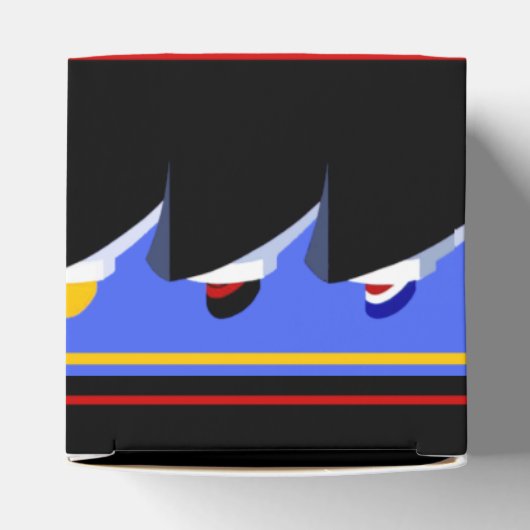 cruiseschepen Art Deco Poster Bedankdoosjes (Bovenkant)