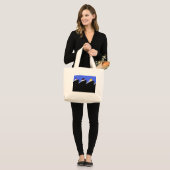  cruiseschepen Art Deco Poster Grote Tote Bag (Voorkant (model))