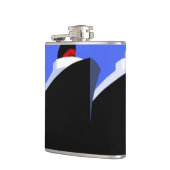 cruiseschepen Art Deco Poster Heupfles (Links)