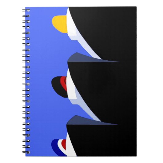 cruiseschepen Art Deco Poster Notitieboek (Voorkant)