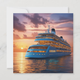 Cruiseschepen bieden een luxe Envelope Liner Notitiekaartje