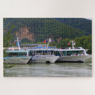 Cruiseschepen, Donau, Oostenrijk Legpuzzel