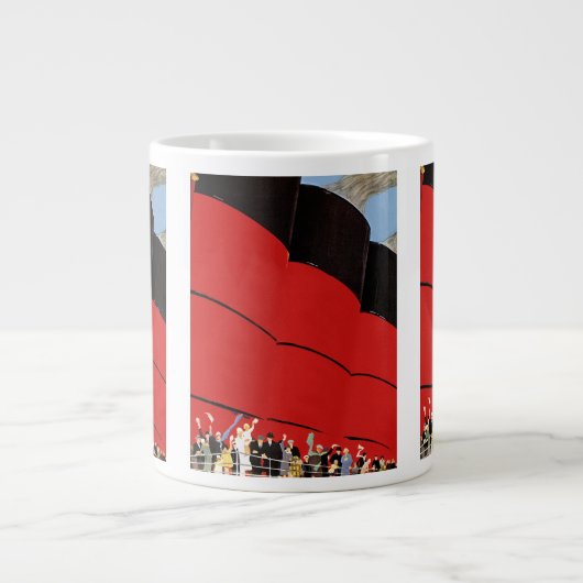  cruiseschepen met afscheid extra grote mok (Voorkant)