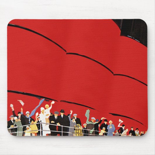 cruiseschepen met afscheid muismat (Voorkant)