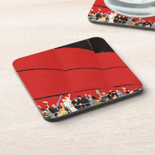  cruiseschepen met afscheid onderzetter