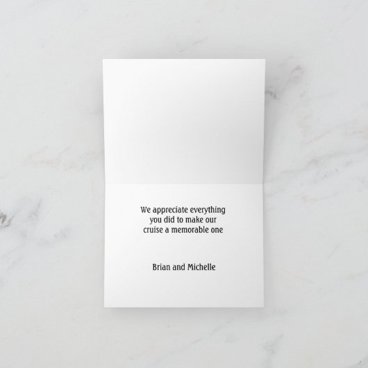 Cruiseschip bedankt (Binnen)