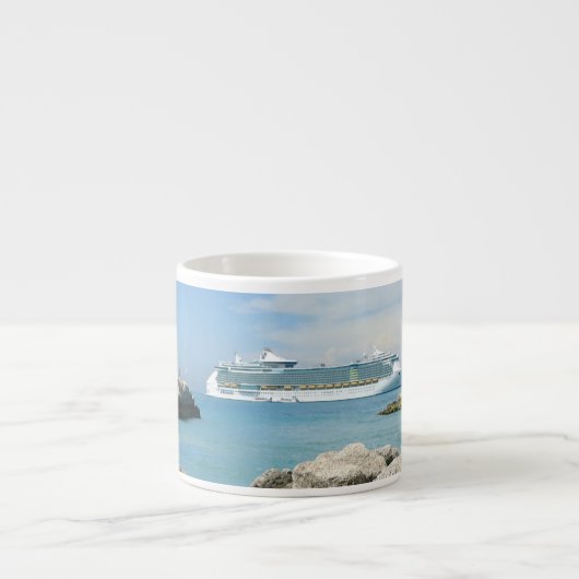 Cruiseschip bij CocoCay Espresso Kop (Voorkant)