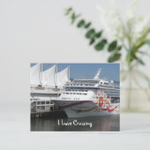 Cruiseschip Briefkaart (Staand voorkant)