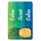 Cruiseschip Cabine deur teken ananas Magneet (Verticaal)