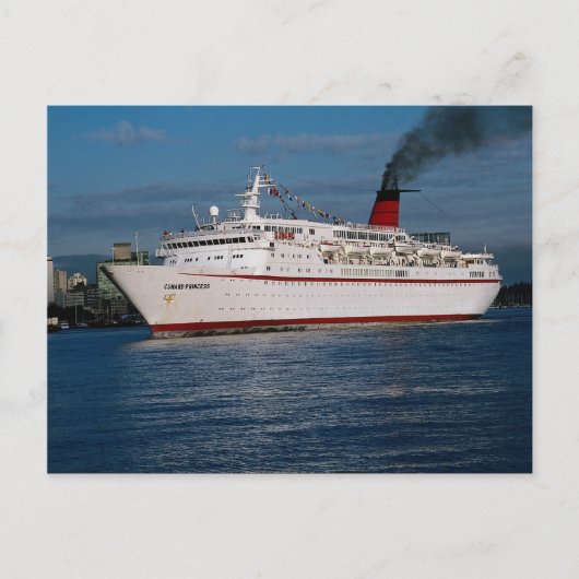 Cruiseschip "Cunard Princess" Briefkaart (Voorkant)