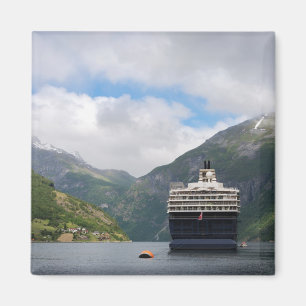 Cruiseschip Geirangerfjord magnet Magneet