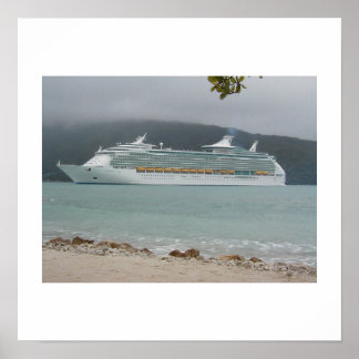 Cruiseschip in Haïti Poster