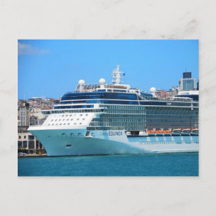 Cruiseschip in het Briefkaart Istanbul