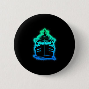 Cruiseschip Kinderen Mannen Jongens Familie Cruise Ronde Button 5,7 Cm