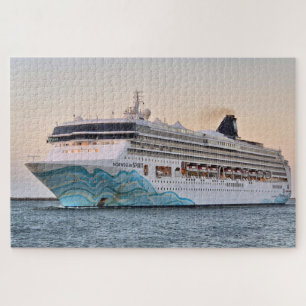 Cruiseschip late in de middag legpuzzel