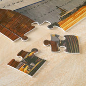 cruiseschip met Junks Boats naar Orient Legpuzzel (Zijkant)