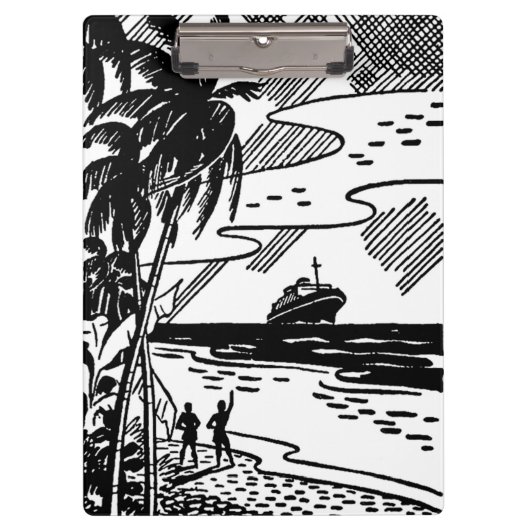 Cruiseschip met omloop klembord (Voorkant)