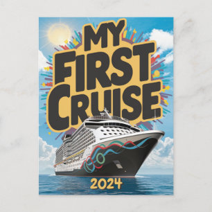 Cruiseschip Mijn eerste cruise op maat Briefkaart