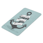 Cruiseschip Nautical Monogram Stateroom deur Magneet (Linkerzijde)