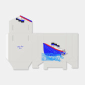 Cruiseschip nautisch gepersonaliseerd bedankdoosjes (Uitgevouwen)