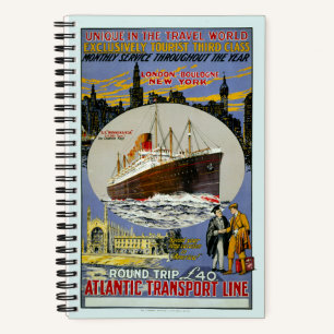Cruiseschip, New York Skyline & A London Street Notitieboek
