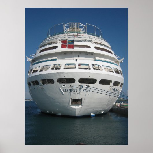 Cruiseschip Poster (Voorkant)