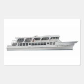 Cruiseschip Rechthoekige Sticker (Voorkant)