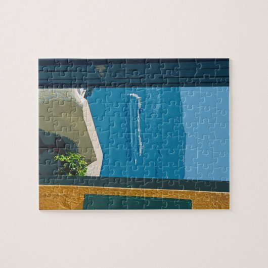 cruiseschip Santorini, Griekenland Legpuzzel (Horizontaal)