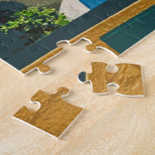 cruiseschip Santorini, Griekenland Legpuzzel (Zijkant)