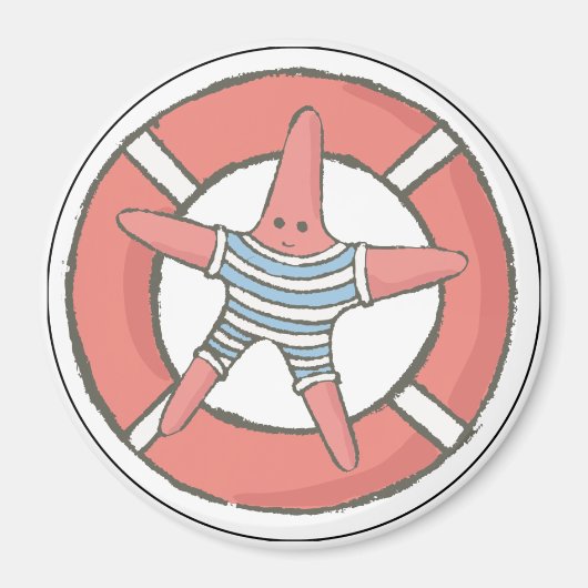 Cruiseschip Stervis Cabine Deurmarkering Magneet (Voorkant)