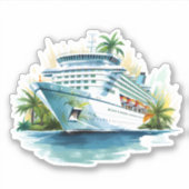 cruiseschip sticker (Voorkant)