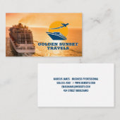 cruiseschip | Sunset Vacation Visitekaartje (Voorkant / Achterkant)