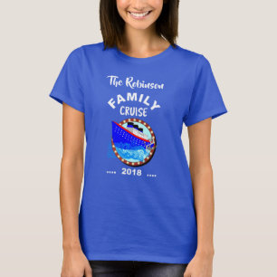 Cruiseschip voor de familie, speciaal gepersonalis t-shirt