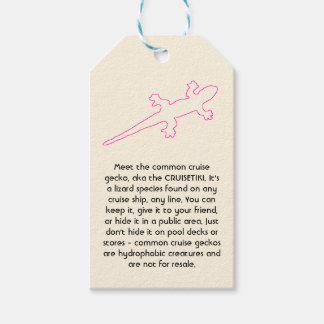 CRUISETIKI! Roze Common Cruise Gecko Cadeaulabel