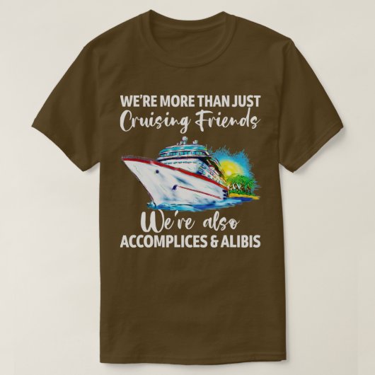 Cruisevrienden waren medeplichtig en Alibis Cruis T-shirt (Design voorkant)