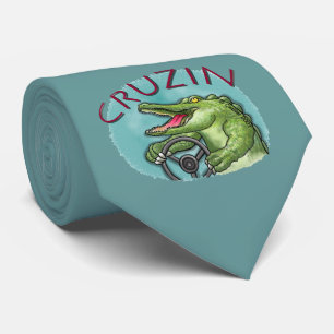 Cruisin Alligator Auto stropdas