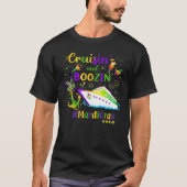 Cruisin and Boozin Mardi Gras Cruise Matching Grou T-shirt (Voorkant)