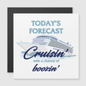 Cruisin' & Boozin' Square Cruise Door Magnet (Devant / Derrière)