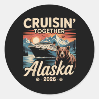 Cruisin Samen Alaska 2026 Familievriend Alaska Ronde Sticker