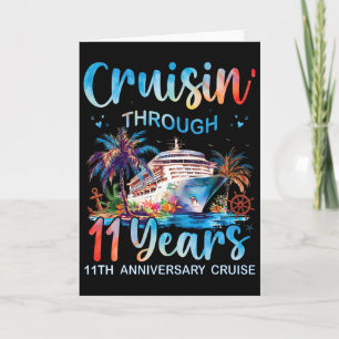 Cruisin Through 11 Years 11e verjaardagscruise T Kaart