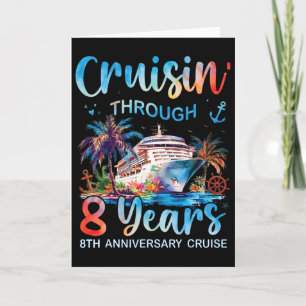 Cruisin Through 8 Years 8e Verjaardags Cruise Reis Kaart