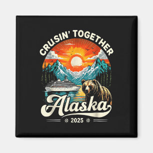 Cruisin Together Alaska 2025 Cruise Familie Reis  Magneet