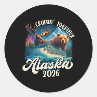Cruisin Together Alaska 2026 Familie Vriend Alaska Ronde Sticker