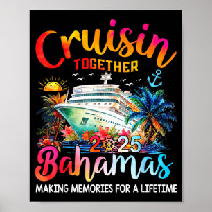 Cruisin Together Bahama's 2025 T-shirt Familie Cru Poster